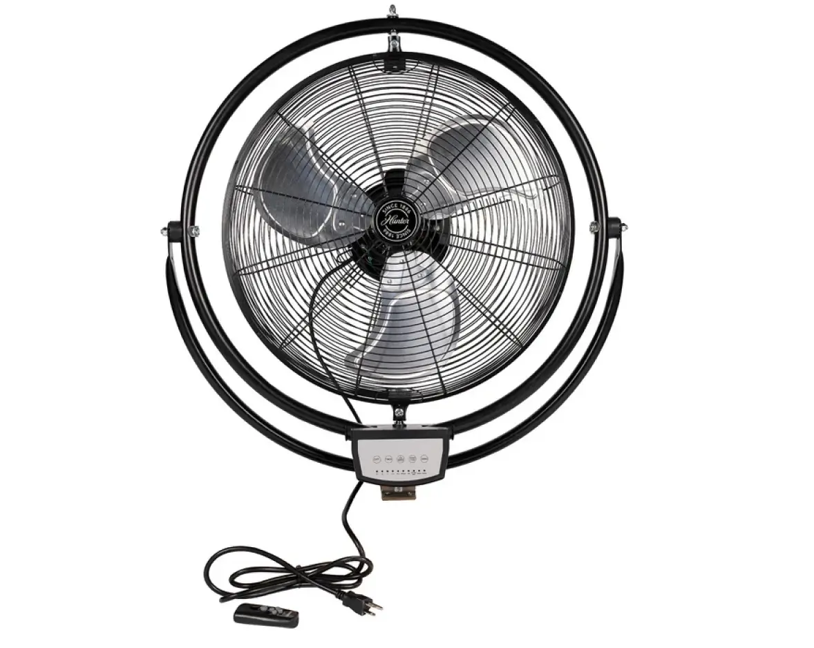 Product image of an Orbital Wall Fan with a white background.