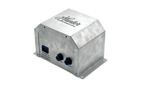 Network Range Extender control box with Hunter Industrial logo on a white background